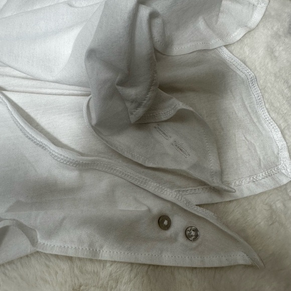 Zara White Asymmetrical Sleeveless Muscle Tee - Picture 6 of 6